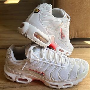 Air Max Plus 'White Grey Crimson' Men Size 9.5
